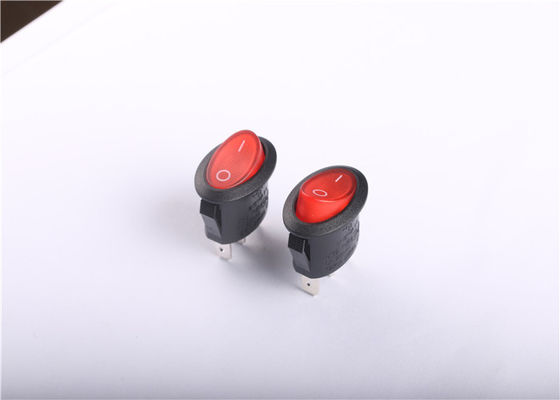 3 방법 3P 각종 레버 및 맨끝을 가진 붉은색 버튼 T85 타원형 로커 스위치