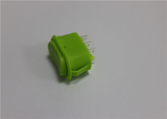 타원형 모양 방수 소형 로커 스위치, 녹색 로커 스위치 10a 250v